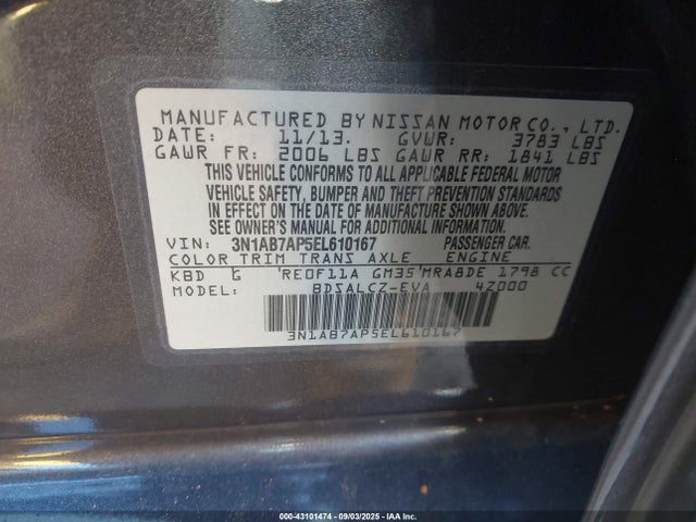 Nissan Sentra 2014 3N1AB7AP5EL610167 Image 9