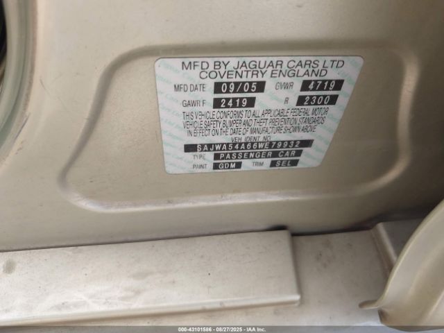 2006 JAGUAR X-TYPE SAJWA54A66WE79932 Photo 8