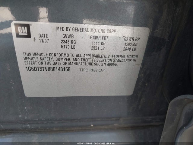 2008 CADILLAC CTS 1G6DT57V880143168 Photo 8