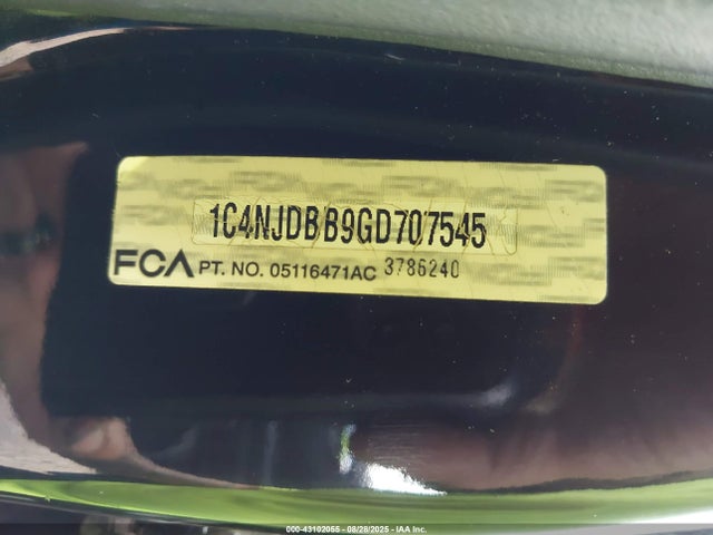 Jeep Compass 2016 1C4NJDBB9GD707545 Image 9