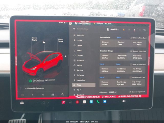 2022 TESLA MODEL Y 7SAYGDEF7NF540878 Photo 6