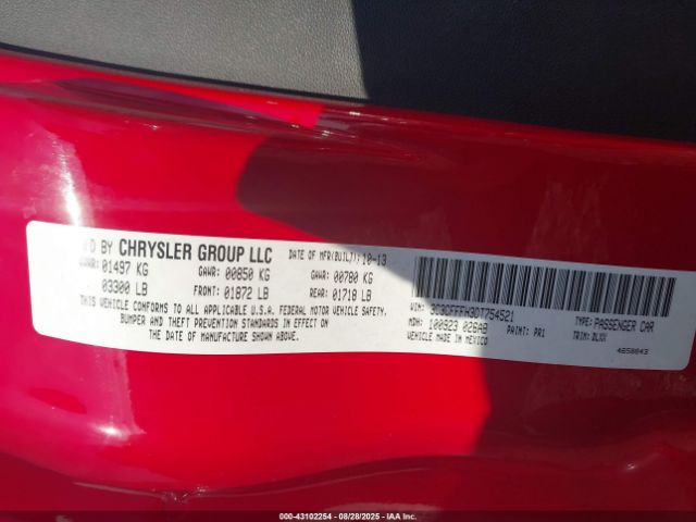 2013 FIAT 500 3C3CFFFH3DT754521 Photo 8