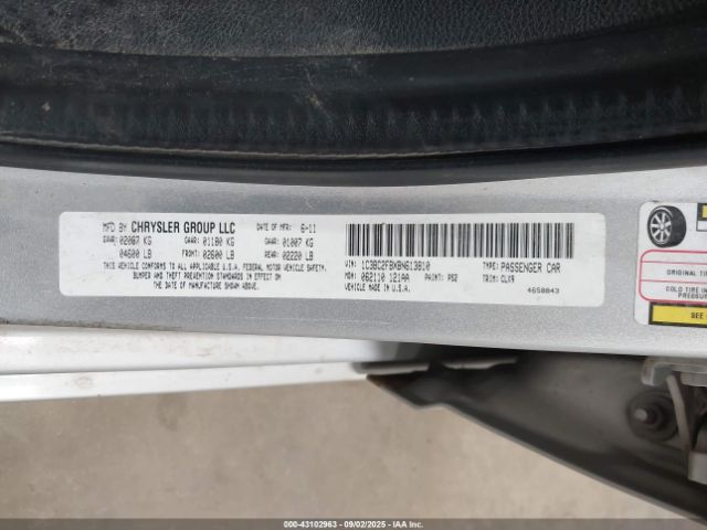 2011 CHRYSLER 200 1C3BC2FBXBN613810 Photo 8