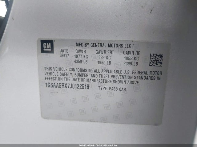 2018 CADILLAC ATS 1G6AA5RX7J0122518 Photo 8