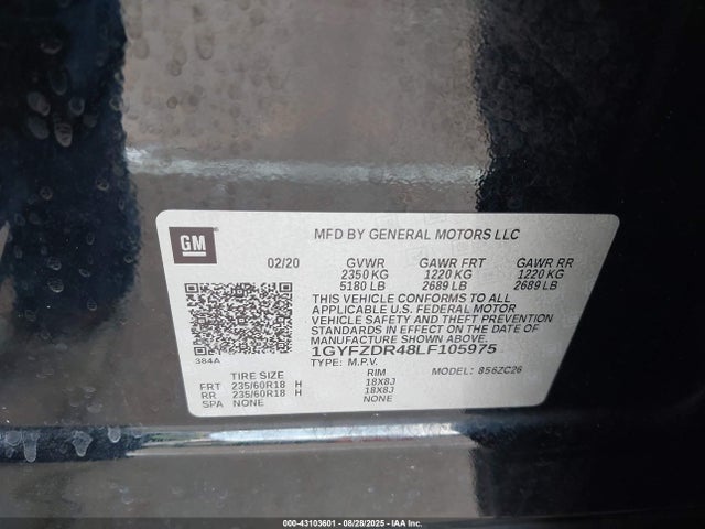 2020 CADILLAC XT4 1GYFZDR48LF105975 Photo 8