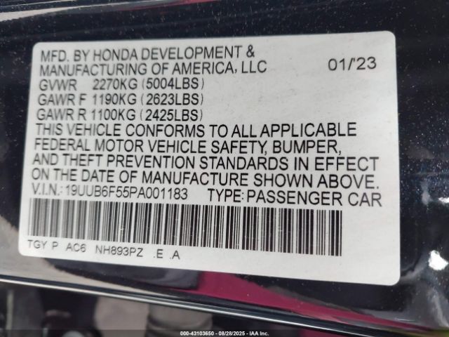 2023 ACURA TLX 19UUB6F55PA001183 Photo 8