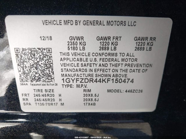 2019 CADILLAC XT4 1GYFZDR44KF150474 Photo 8