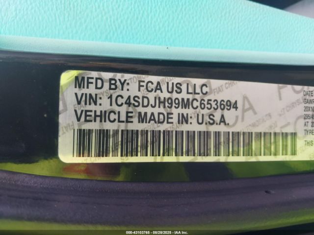 2021 DODGE DURANGO 1C4SDJH99MC683083 Photo 8