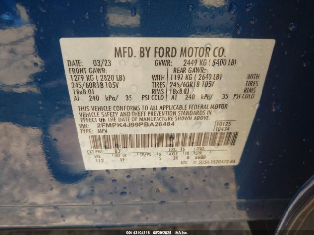 2023 FORD EDGE 2FMPK4J99PBA26484 Photo 8