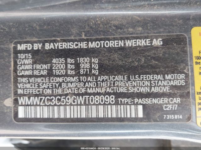 2016 MINI COUNTRYMAN WMWZC3C59GWT08098 Photo 8