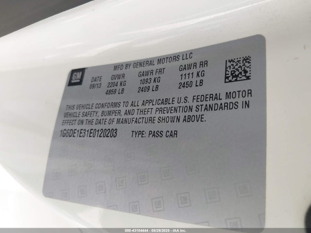 2014 CADILLAC CTS 1G6DE1E31E0120203 Photo 8