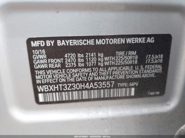 2017 BMW X1 WBXHT3Z30H4A53557 Photo 8