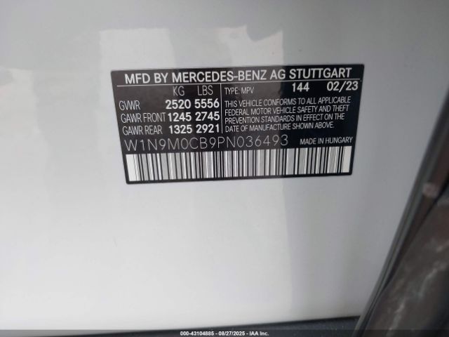 2023 MERCEDES-BENZ EQB 250 SUV W1N9M0CB9PN036493 Photo 8