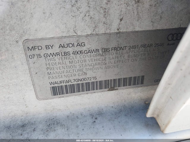 2016 AUDI A4 WAUFFAFL7GN007215 Photo 8
