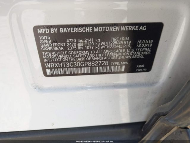 2016 BMW X1 WBXHT3C30GP882728 Photo 8