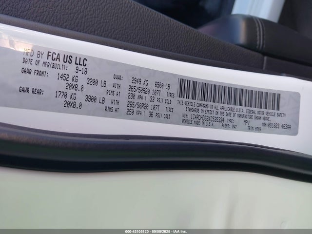 Dodge 2019 2019 1C4RDHDG2KC535334 Image 9