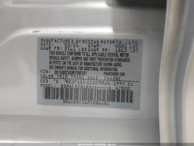 Nissan 2021 2021 3N1AB8CV6MY286181 Image 9