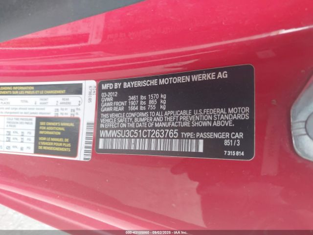 2012 MINI COOPER WMWSU3C51CT263765 Photo 8