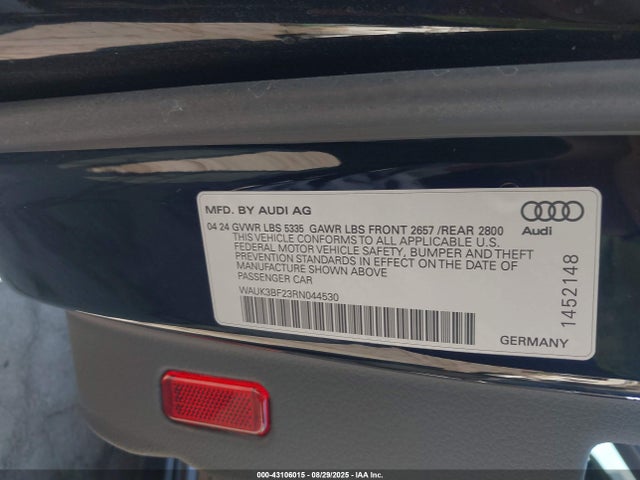 2024 AUDI A6 WAUK3BF23RN044530 Photo 8