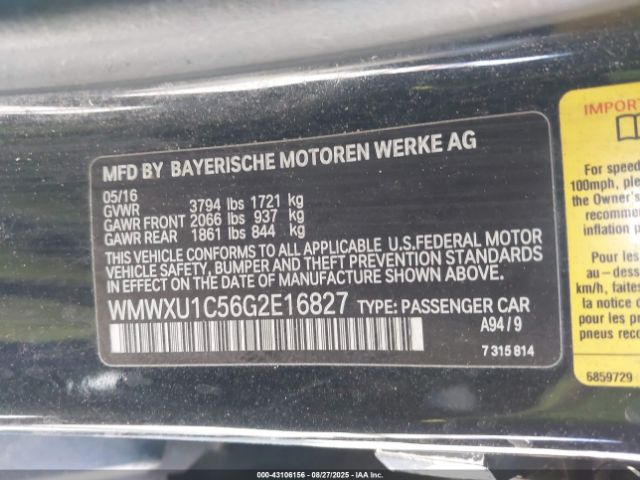 2016 MINI HARDTOP WMWXU1C56G2E16827 Photo 8