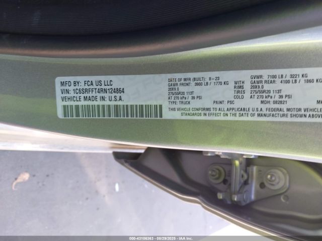 2024 RAM 1500 1C6SRFFT4RN124864 Photo 8