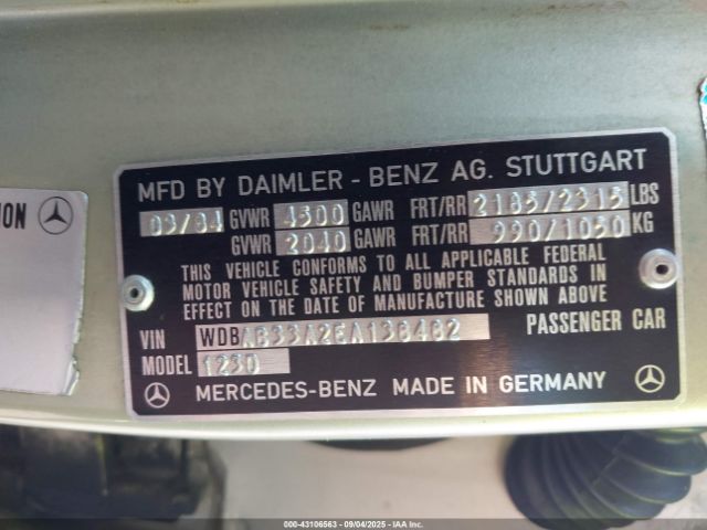 1984 MERCEDES-BENZ 300 WDBAB33A2EA138482 Photo 8