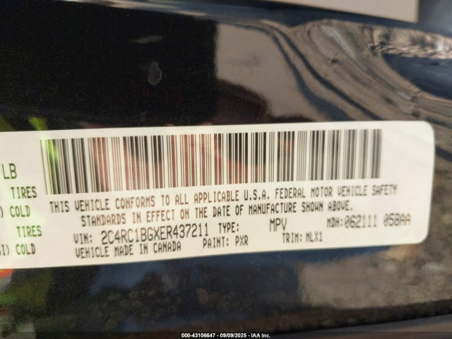 Chrysler 2014 2014 2C4RC1BGXER437211 Image 9