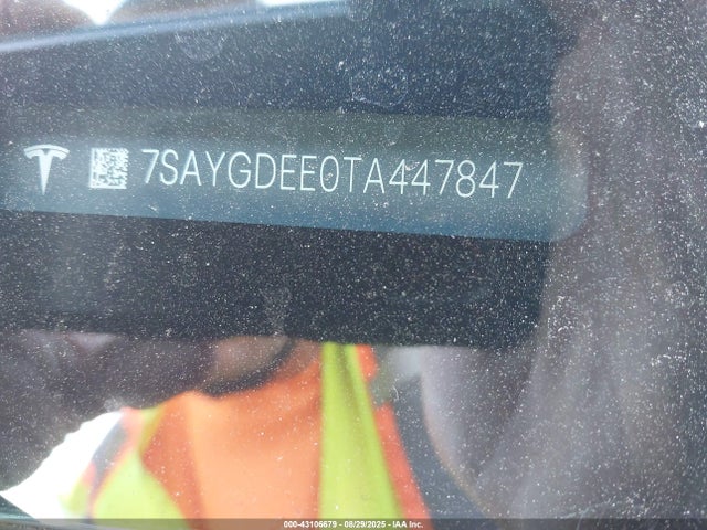 7SAYGDEE0TA447847 Tesla Model Y