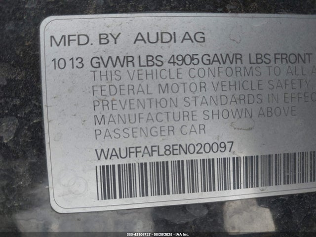 2014 AUDI A4 WAUFFAFL8EN020097 Photo 8