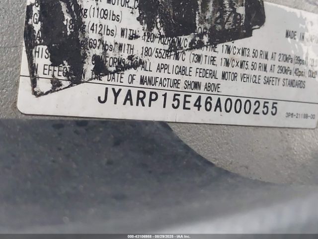 2006 YAMAHA FJR1300 JYARP15E46A000255 Photo 9