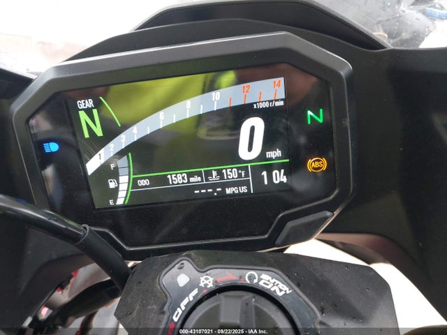 2025 Kawasaki Ex500 A/b მანქანა იყიდება აუქციონზე, vin: ML5EXGJ11SDA53039, აუქციონის ნომერი: 43107021