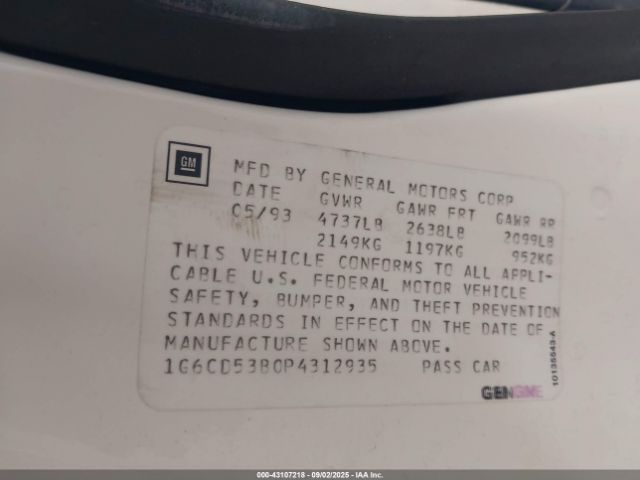 1993 CADILLAC DEVILLE 1G6CD53B0P4312935 Photo 8