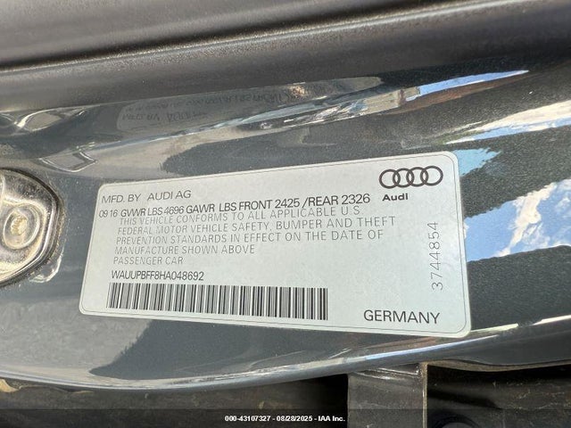 2017 AUDI A3 E-TRON WAUUPBFF8HA048692 Photo 8