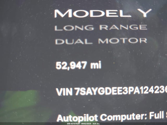 2023 TESLA MODEL Y 7SAYGDEE3PA124236 Photo 6