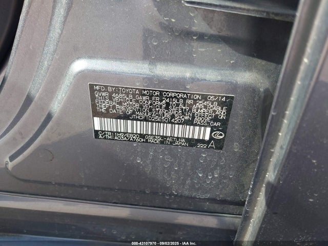 Lexus 4gr-fse 2014 JTHCF1D25E5014207 Image 9