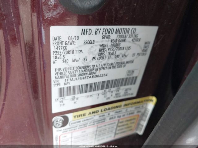 2010 FORD EXPEDITION 1FMJU1H57AEB62254 Photo 8