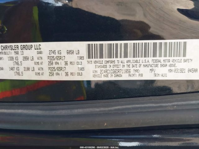 2013 CHRYSLER TOWN & COUNTRY 2C4RC1CG6DR711856 Photo 8