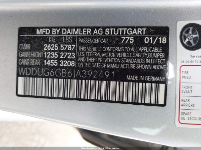 2018 MERCEDES-BENZ S 450 WDDUG6GB6JA392491 Photo 8