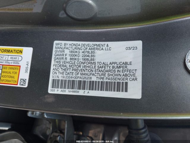 2023 ACURA INTEGRA 19UDE4H30PA026208 Photo 8