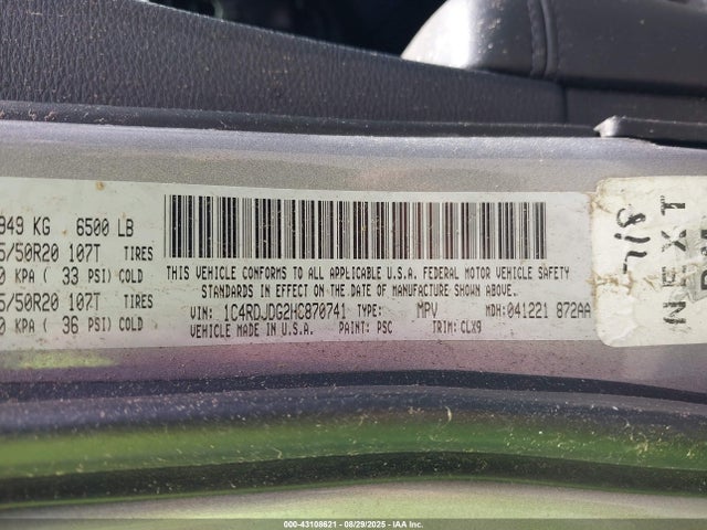 Dodge 2017 2017 1C4RDJDG2HC870741 Image 9