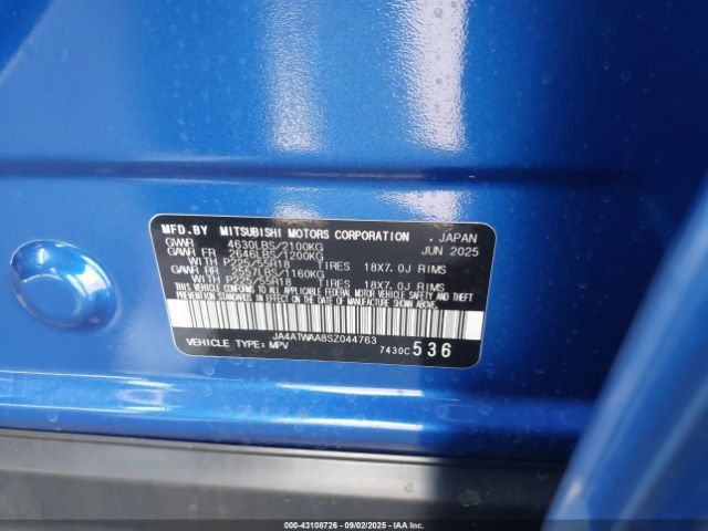 2025 MITSUBISHI ECLIPSE CROSS JA4ATWAA8SZ044763 Photo 8