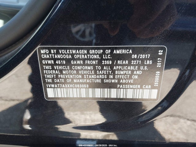 1VWAT7A3XHC083053 Volkswagen tsi