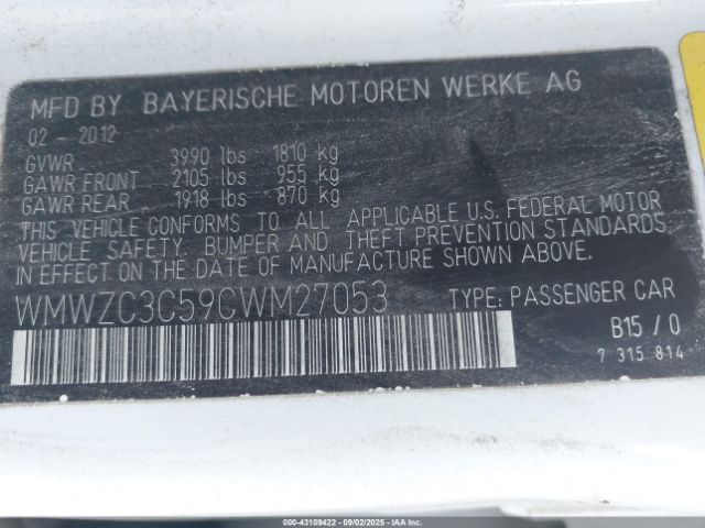 2012 MINI COOPER S COUNTRYMAN WMWZC3C59CWM27053 Photo 8