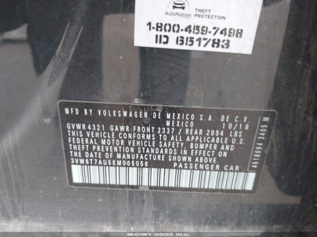 2019 VOLKSWAGEN GOLF GTI 3VW6T7AU5KM005056 Photo 8