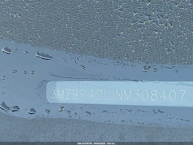3MZBPADL1NM308407 Mazda py