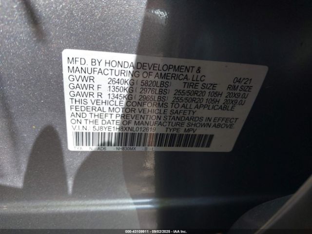 2022 ACURA MDX 5J8YE1H8XNL012619 Photo 8