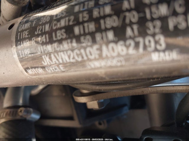 Kawasaki Vulcan 900 2015 JKAVN2C10FA062793 Image 10