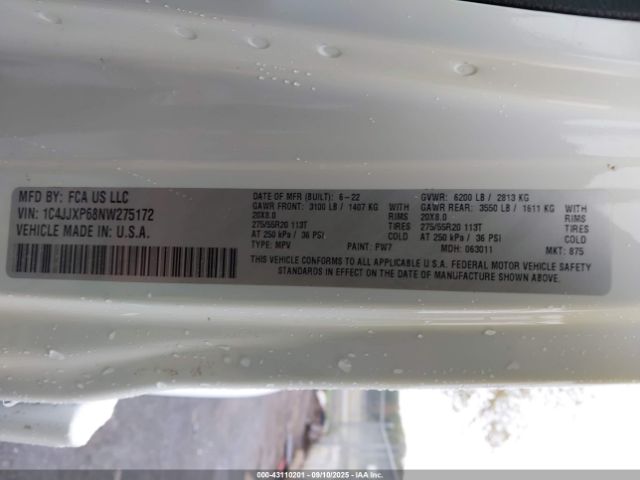 2022 JEEP WRANGLER 4XE 1C4JJXP68NW275172 Photo 8