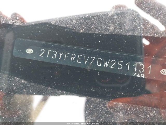 2T3YFREV7GW251131 Toyota 2ar-fe