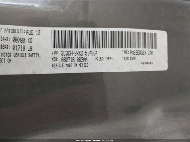 2013 FIAT 500 3C3CFFBRXDT514834 Photo 8